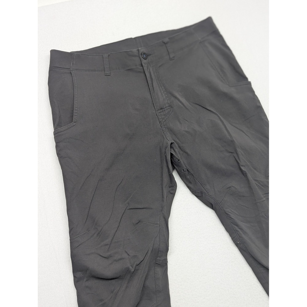 Prana Zion Straight Fit Charcoal Gray Hiking Pants 33x32 Breathe RN124977
